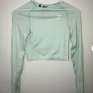 Gymshark Vital Seamless Long Sleeve Crop Mint